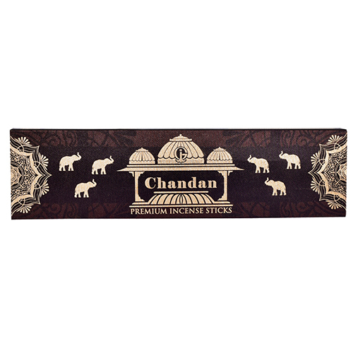Chandan 10 Incense Sticks - Color: Brown