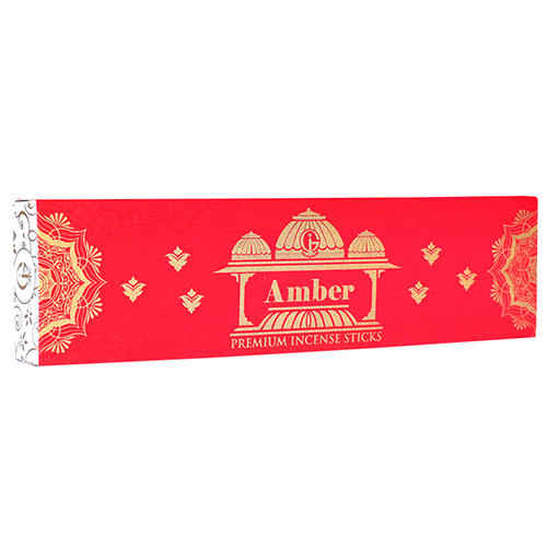 Amber 10 Incense Sticks - Color: Brown