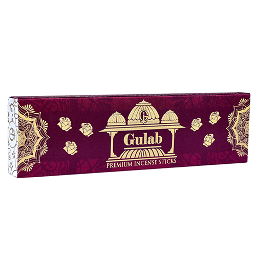 Gulab 10 Incense Sticks - Color: Brown