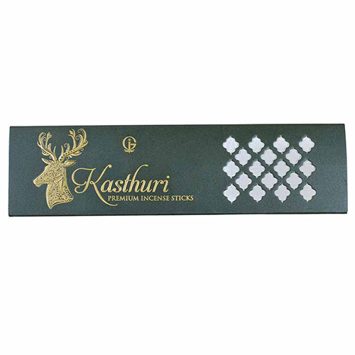 Kasthuri 10 Incense Sticks - Color: Brown