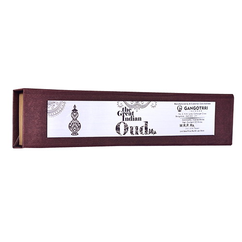 The Great Indian Oud 20 Incense Sticks - Color: Brown