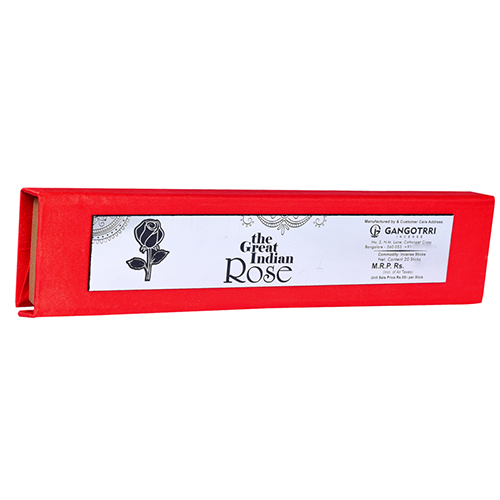The Great Indian Rose 20 Incense Sticks - Color: Brown