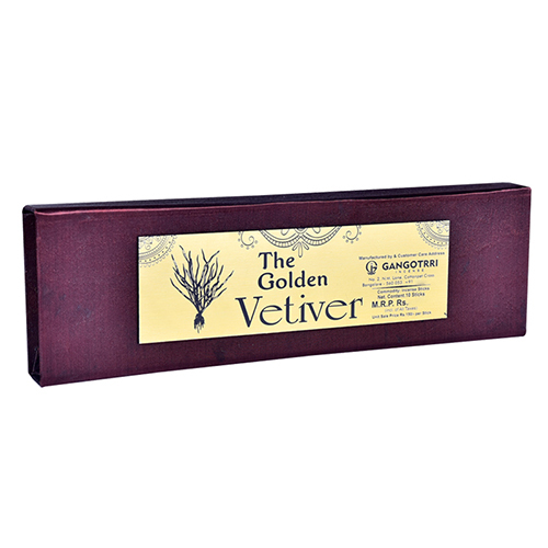 The Golden Vetiver 10 Incense Sticks - Color: Brown