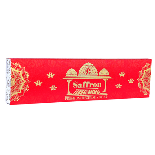 Saffron 10 Incense Sticks - Color: Brown