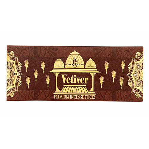 Vetiver 10 Incense Sticks - Color: Brown