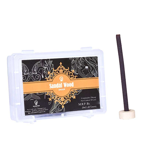 50G Sandalwood Dhoop Sticks - Color: Black