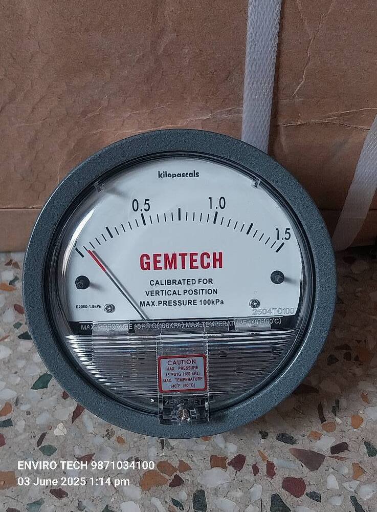 GEMTECH Differential Pressure Gauge Dealers Near National Chest Institute Hospital