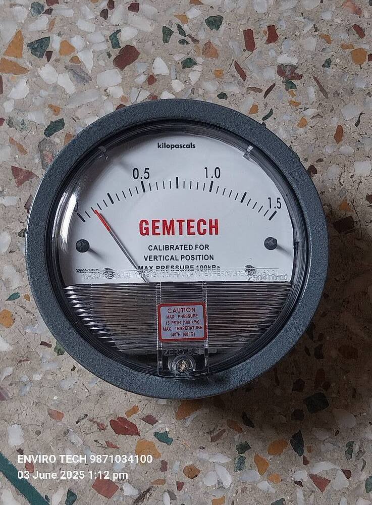 GEMTECH Differential Pressure Gauge Dealers Near National Chest Institute Hospital