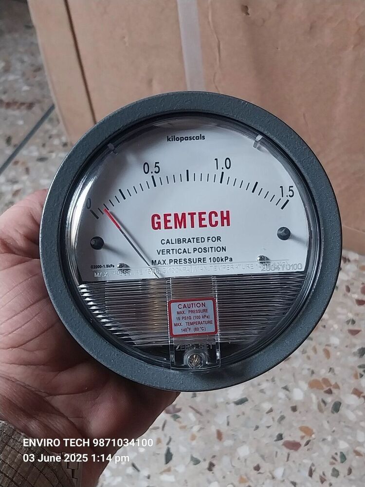 GEMTECH Differential Pressure Gauge Dealers Near Healing Touch Hospital