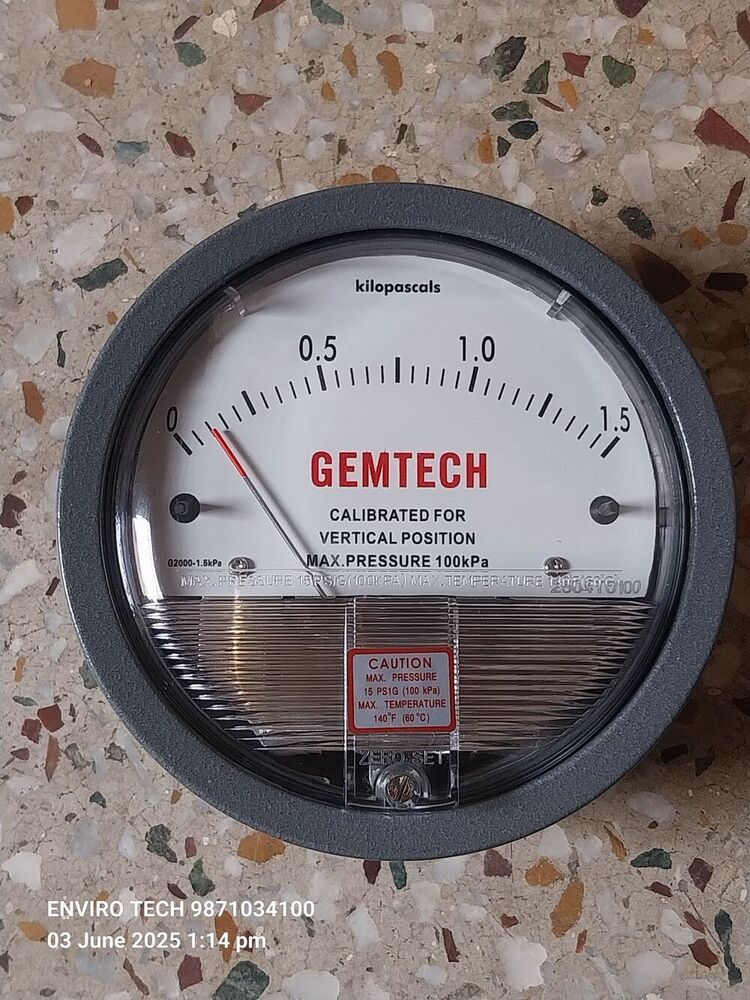GEMTECH Differential Pressure Gauge Dealers Near Kalra Hospitals