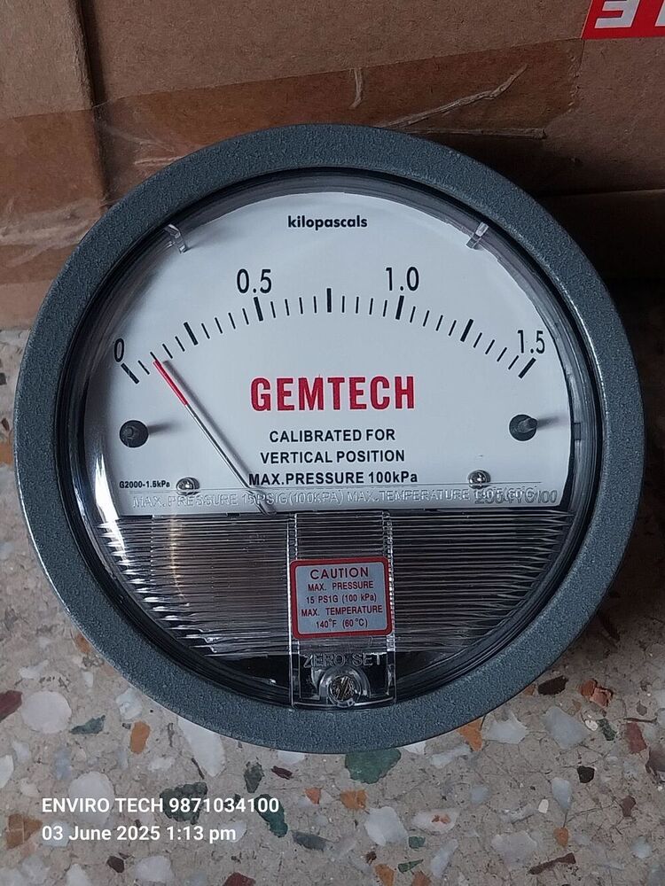 GEMTECH Differential Pressure Gauge Dealers Near Kalra Hospitals