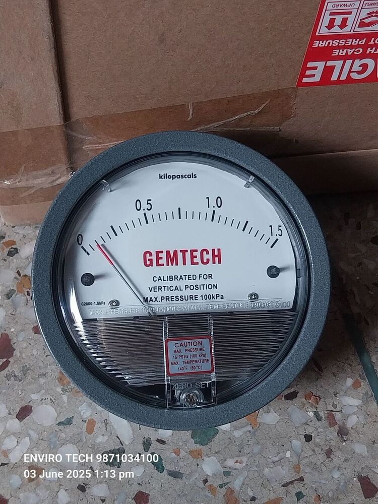 GEMTECH Differential Pressure Gauge Dealers Near Kalra Hospitals