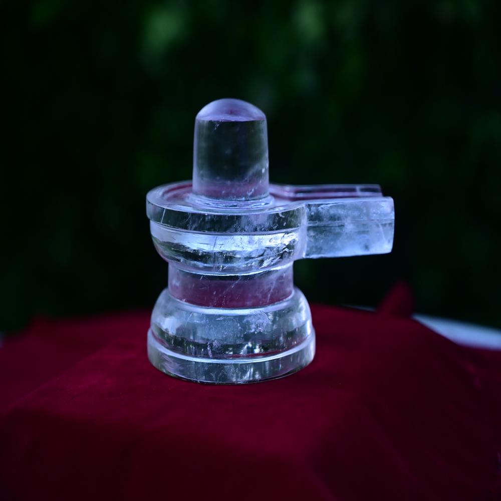clear crystal shivling
