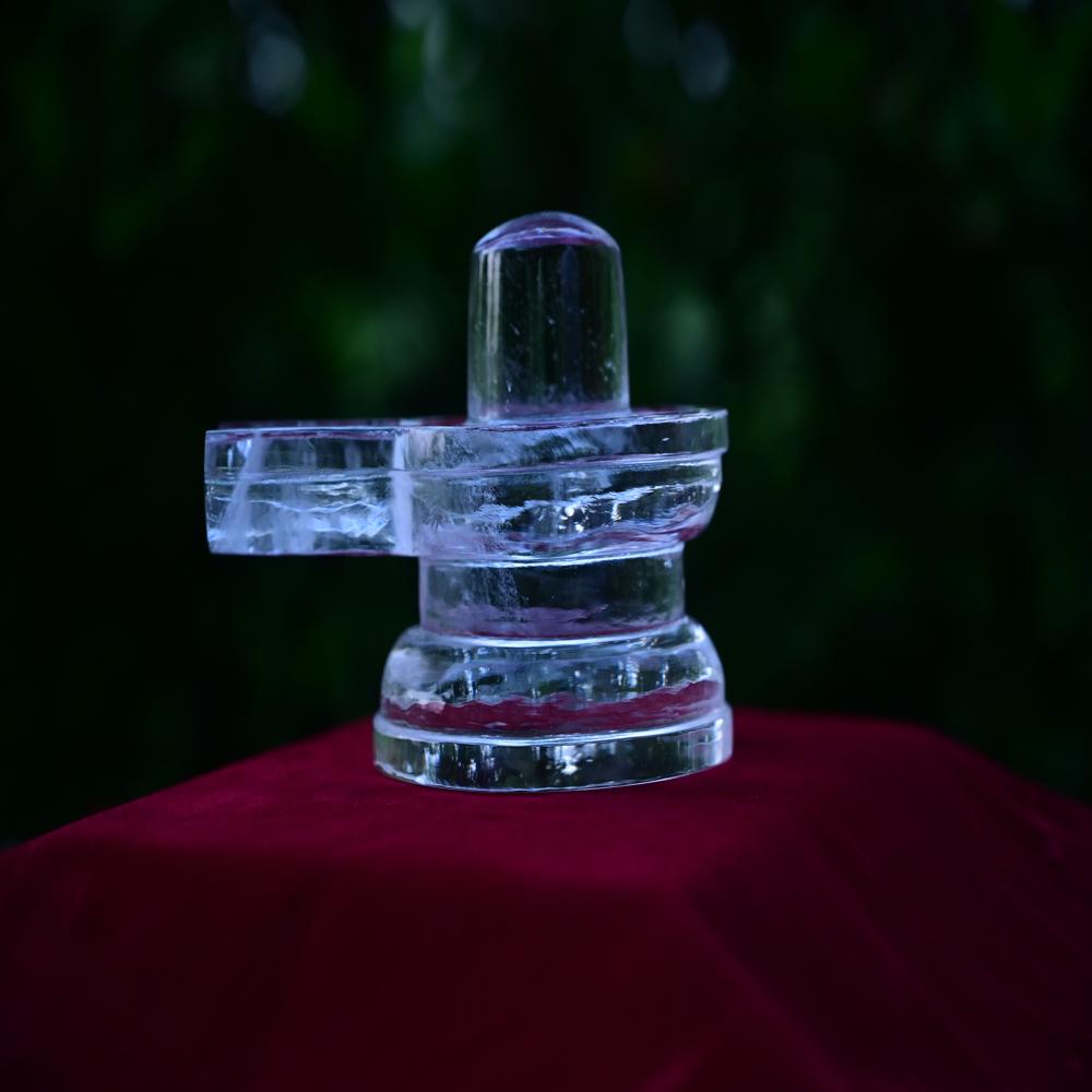 clear crystal shivling