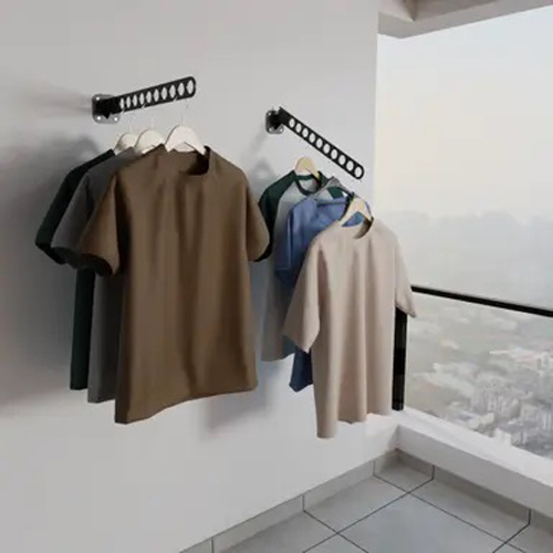 Metal Cloth Hanger - Color: Black