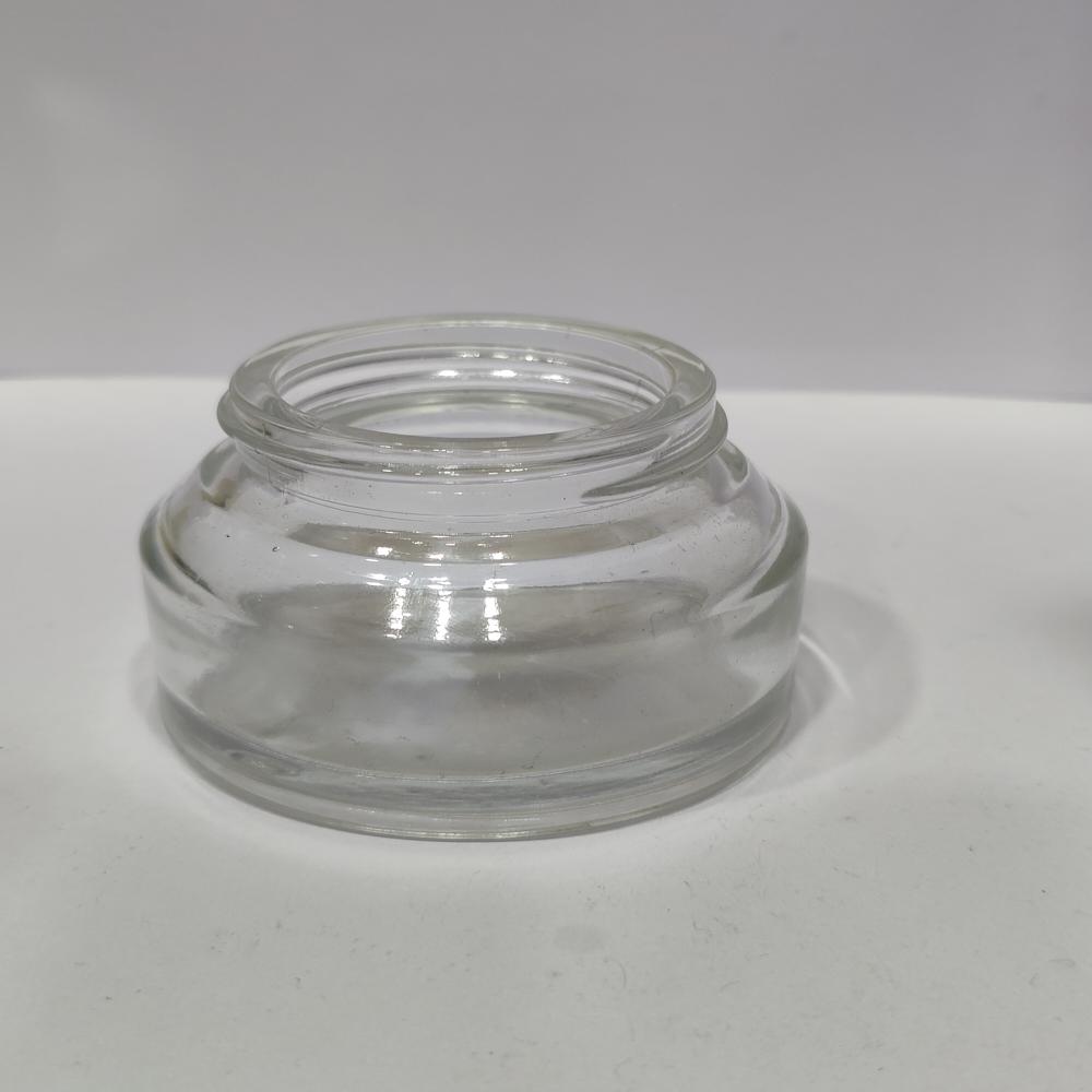 50GM CLEAR TAPPER JAR WITH GOLDEN CAP