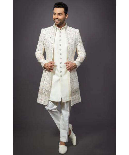 Angrakha Style Indo Western Set
