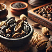 Black Cardamom - Food Grade, 95% Purity | Raw Pieces with 6-12 Month Shelf Life, Perfect for Curries and Stews