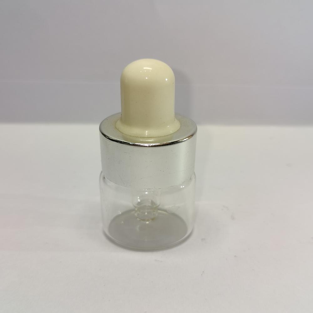 5ML CLEAR FLAT SHOULDER GLASS BOTTLE
