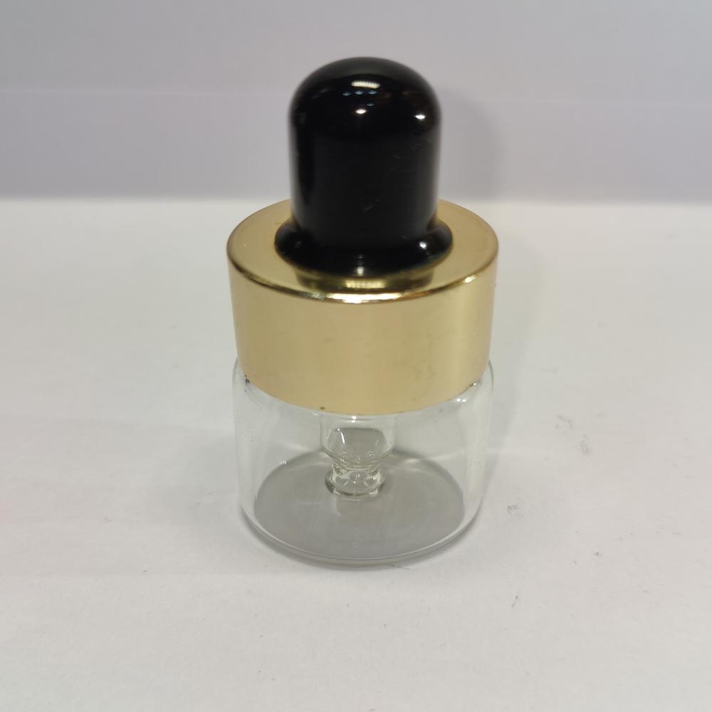 5ML CLEAR FLAT SHOULDER GLASS BOTTLE