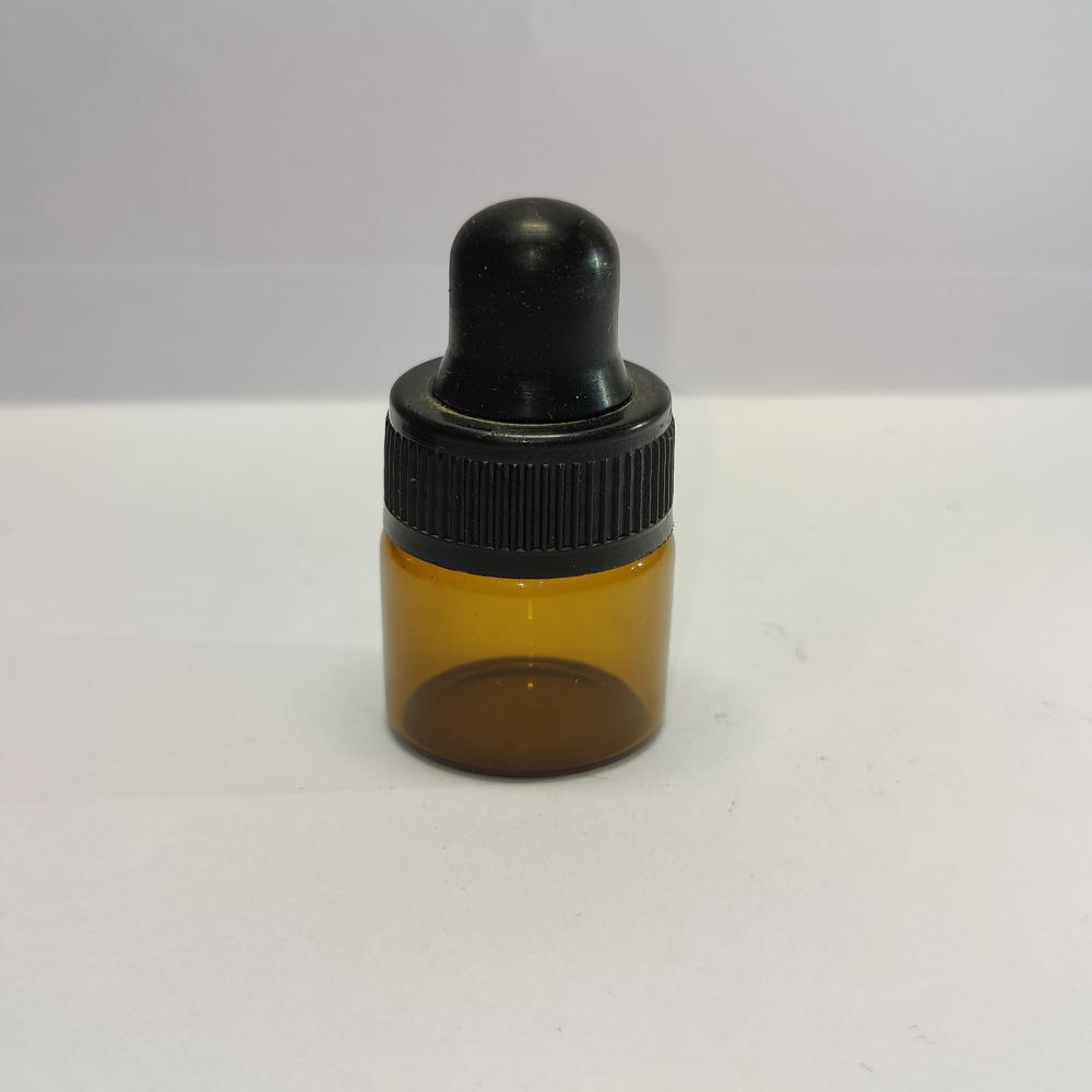 5ML AMBER FLAT SHOULDER GLASS BOTTLE