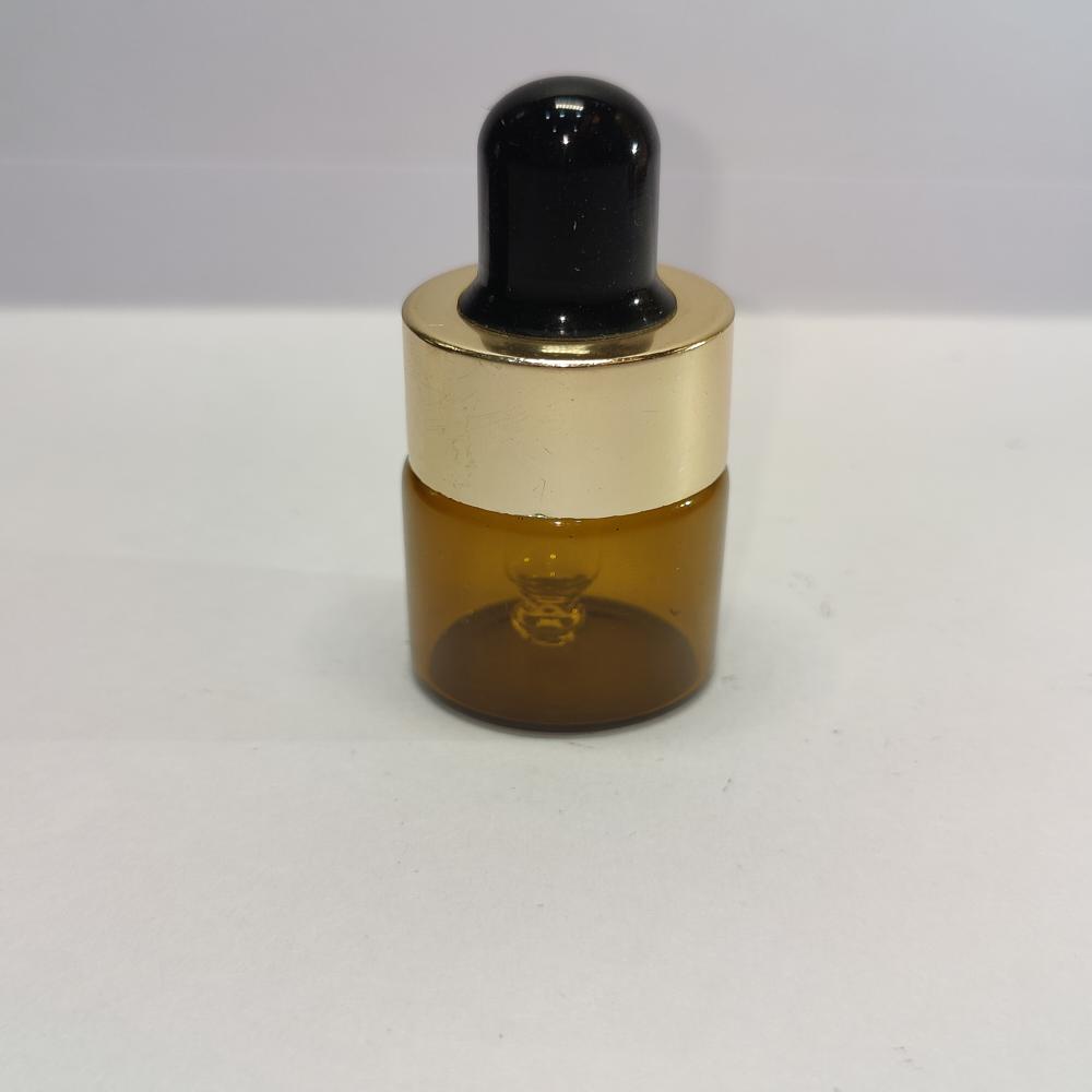 5ML AMBER FLAT SHOULDER GLASS BOTTLE