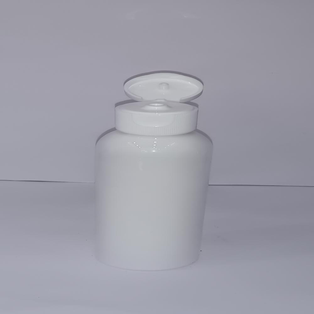 flip top 24mm Ribbed white cap