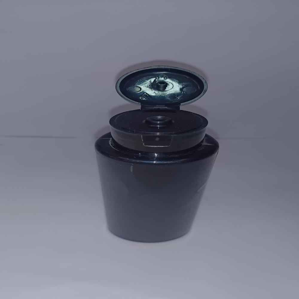 flip top 24mm black cap