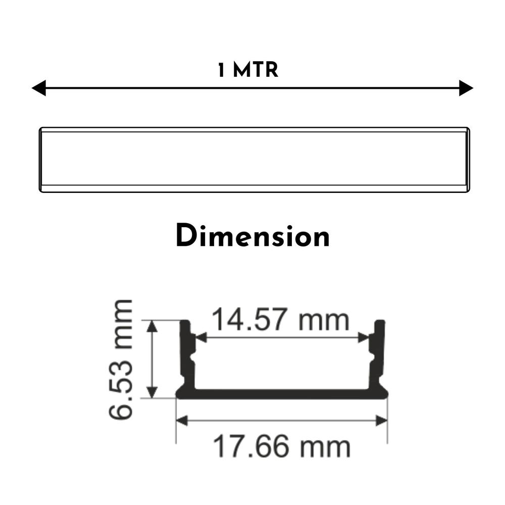 18 X 06 Surface Led Profile Light