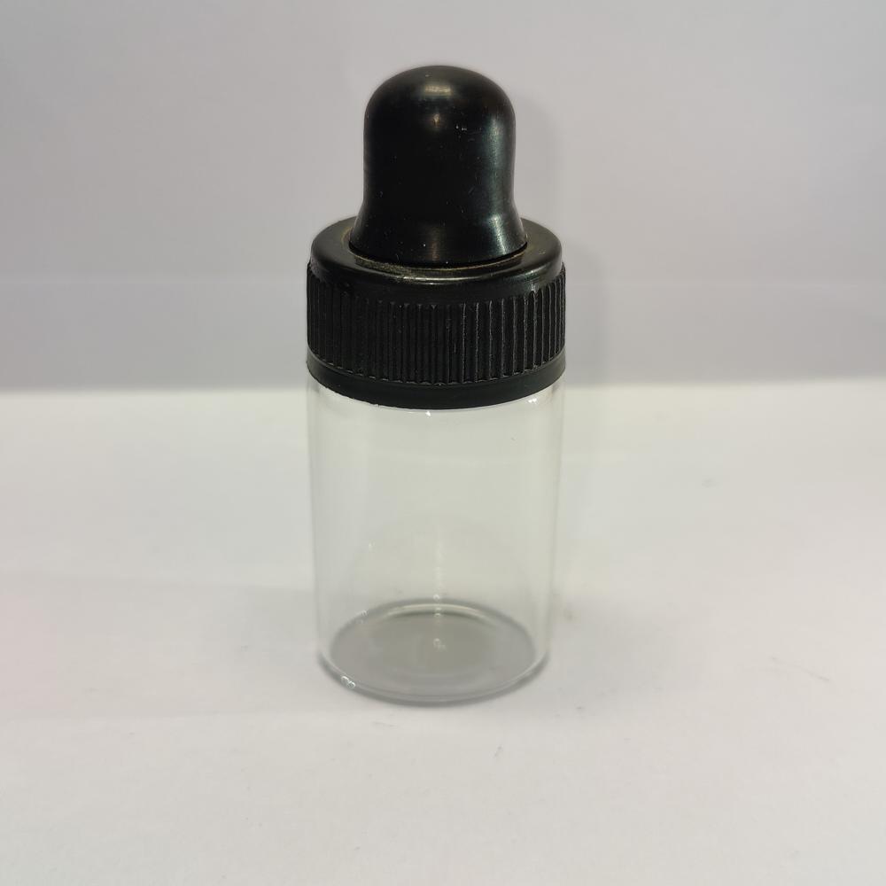 10ML CLEAR FLAT SHOULDER GLASS BOTTLE