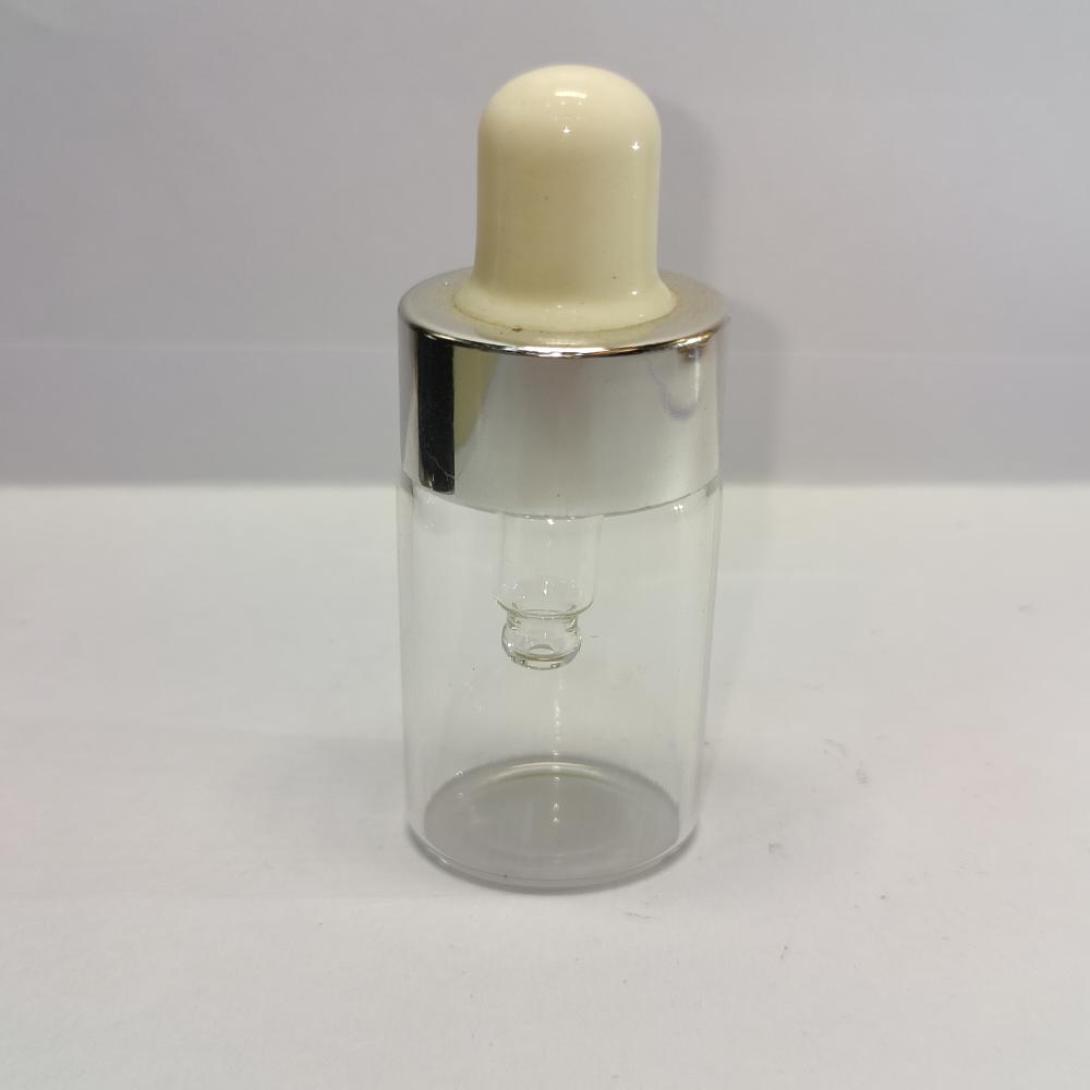 10ML CLEAR FLAT SHOULDER GLASS BOTTLE