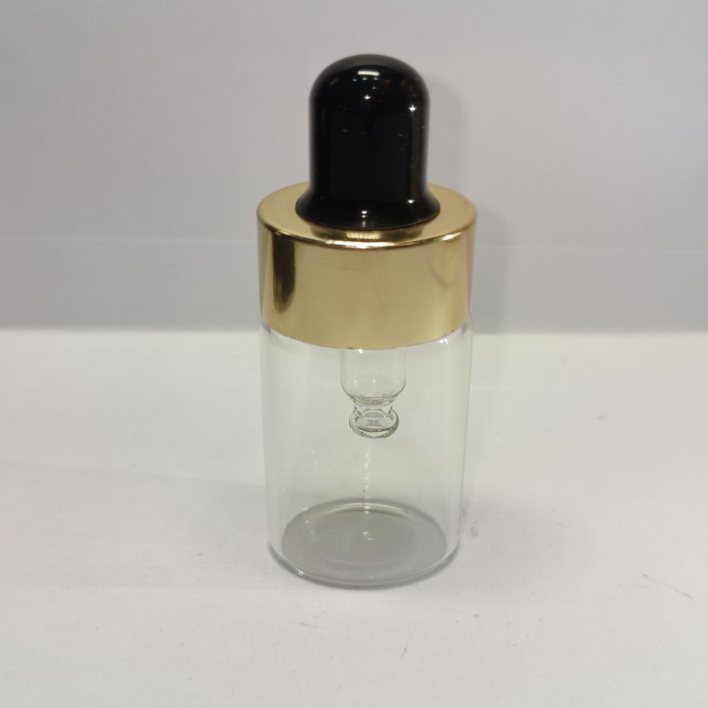 10ML CLEAR FLAT SHOULDER GLASS BOTTLE
