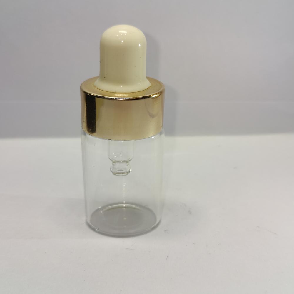 10ML CLEAR FLAT SHOULDER GLASS BOTTLE