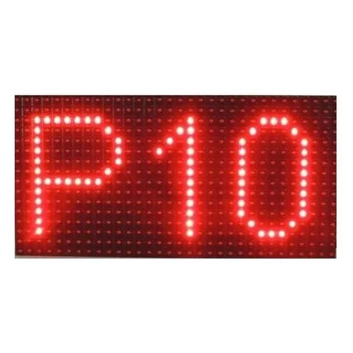 Red P10 Led Scrolling Board - Application: Outdoor Advertisment