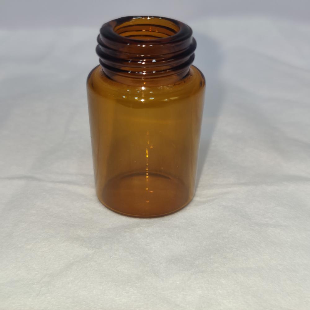 10ML AMBER FLAT SHOULDER GLASS BOTTLE