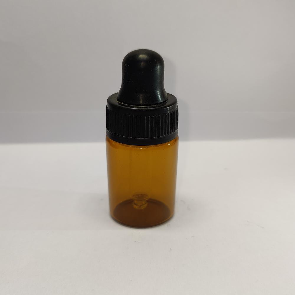 10ML AMBER FLAT SHOULDER GLASS BOTTLE