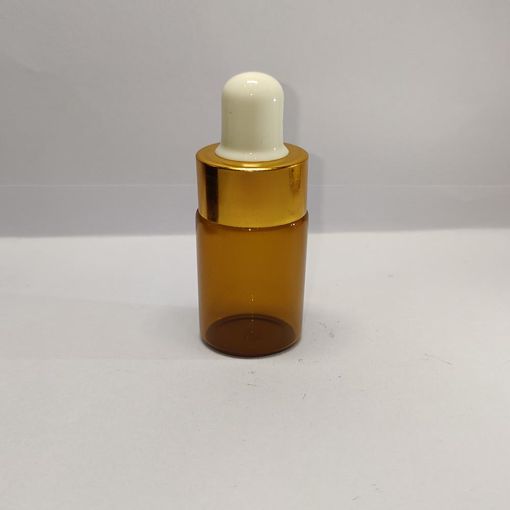 10ML AMBER FLAT SHOULDER GLASS BOTTLE