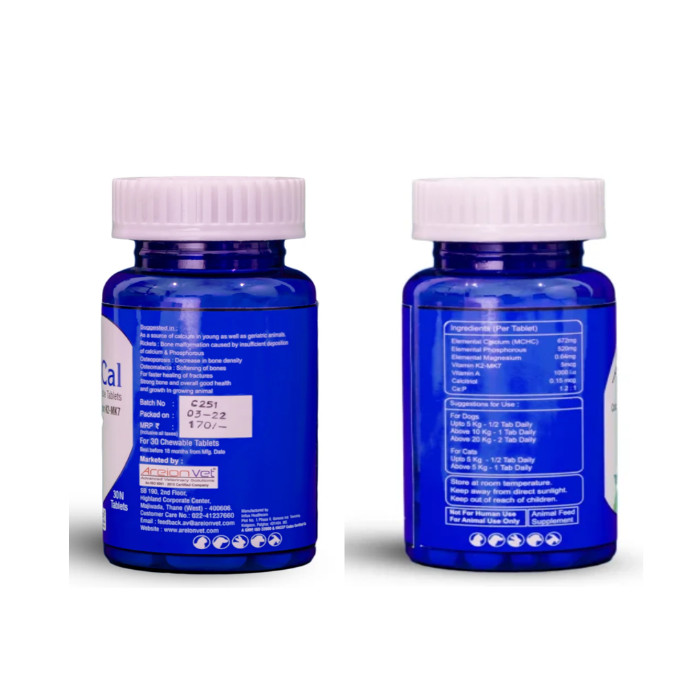 Areiocal  Calcium  Tablets - Packaging Type: Bottle
