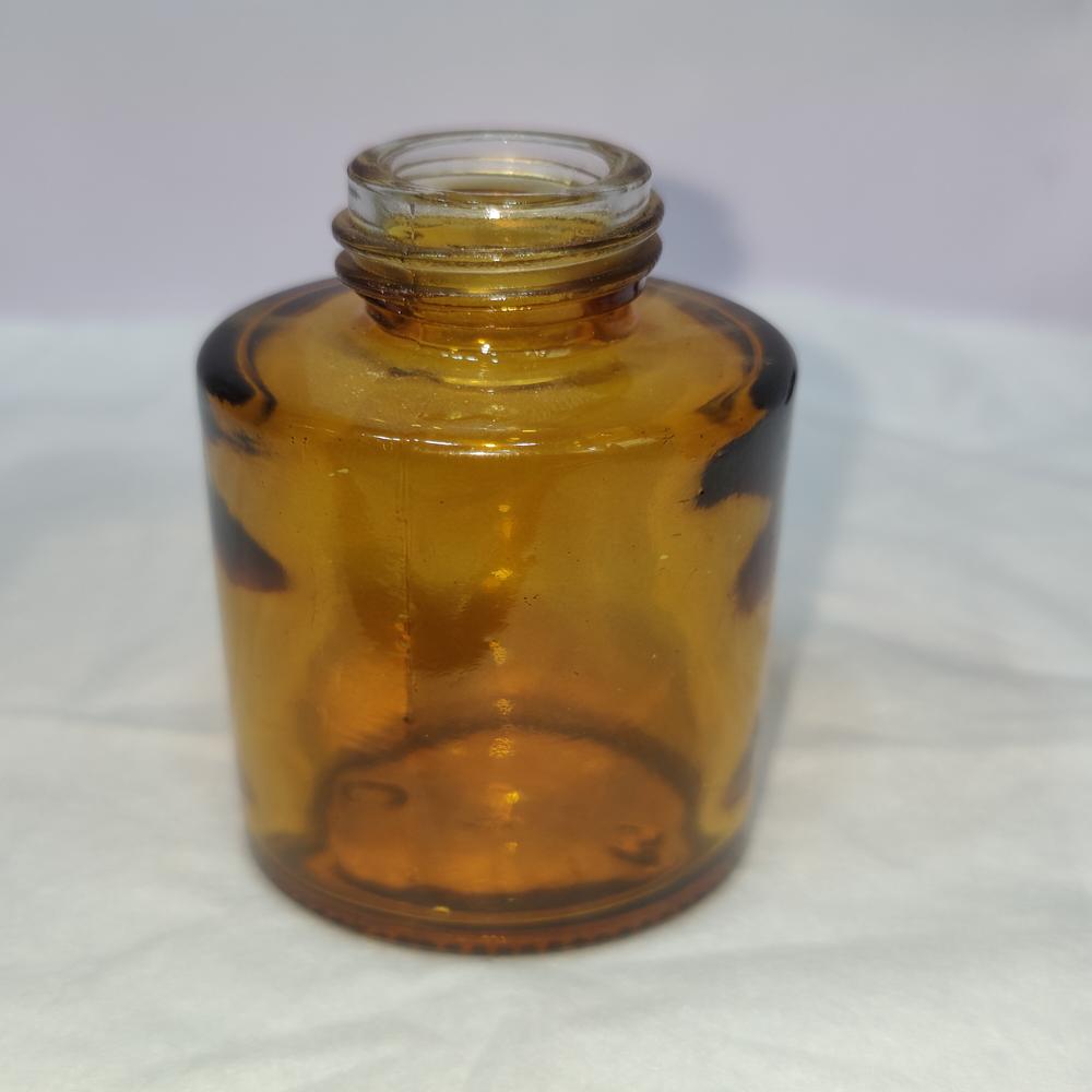 30ML AMBER FLAT SHOULDER GLASS BOTTLE