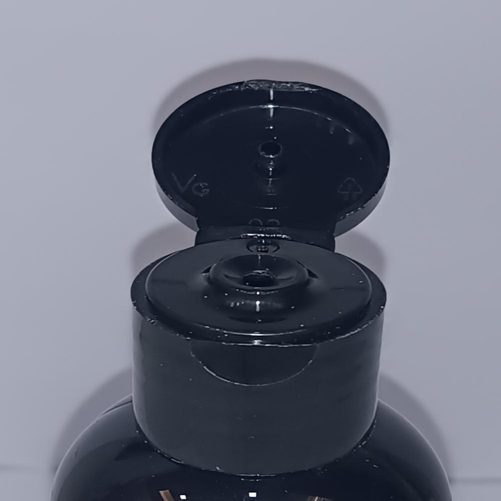 flip top 20mm black cap