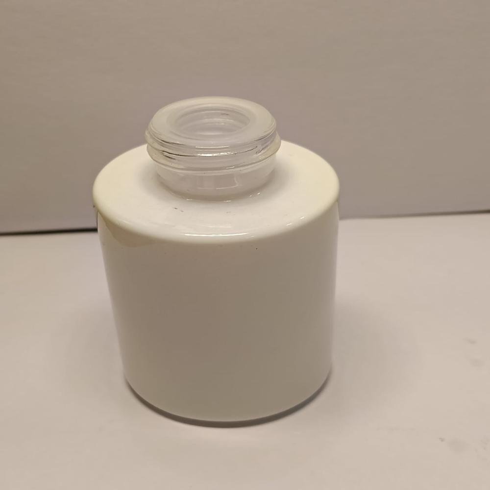 30ML WHITE FLAT SHOULDER GLASS BOTTLE