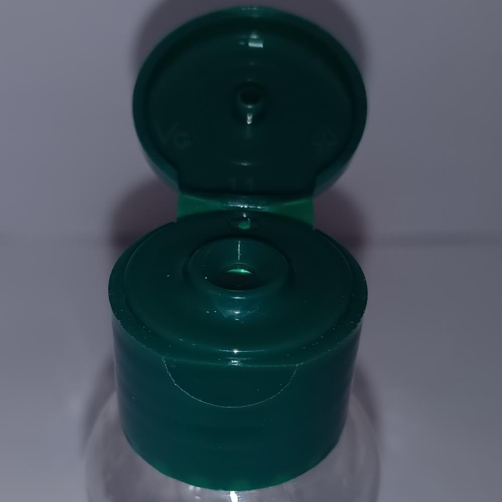 flip top 20mm tale green cap
