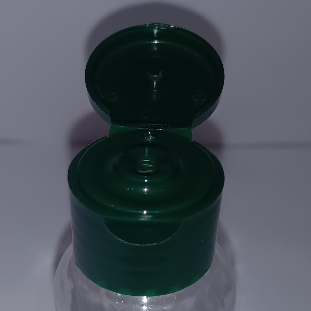 flip top 20mm dark green cap