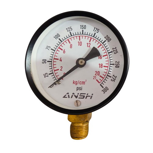 Analog Pressure Gauge - Dial Material: Glass