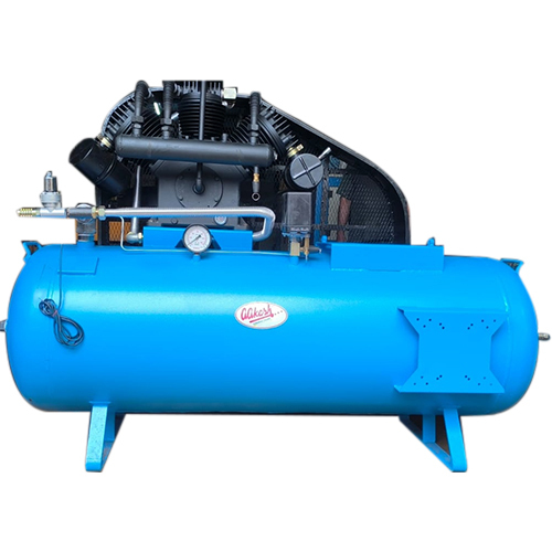 500 Liter 15 Hp Tank Disk Type Compressor Without Motor - Color: Blue