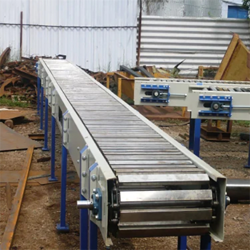 Stainless Steel Slat Chain Conveyors - Length: 20 Foot (Ft)