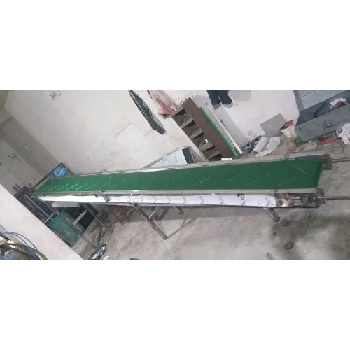 Stainless Steel Cleated Belt Incline Conveyors - Length: 10 Foot (Ft)