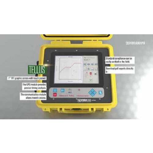 Seismic Recorder - Vibracord Tellus Ground Vibration Meter - Color: Yellow