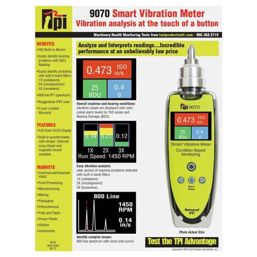 Bearing Analyzer - Pen Type Bearing Damage Detector 9070 - Color: White