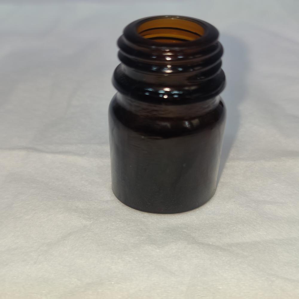 10ml Amber Avon Glass Bottle - Shape: Round